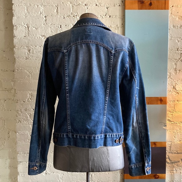 Gap 90s Y2K perfectly broken in denim trucker jacket size M - Picture 3 of 13